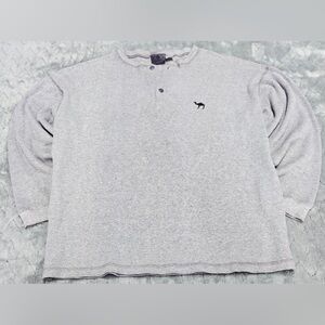 Vintage Joe Camel Henley Thermal Shirt Men’s XL Gray 
1996